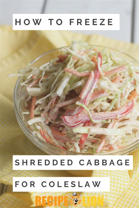 Solved: Can You Freeze Shredded Cabbage for Coleslaw? | Coleslaw ...