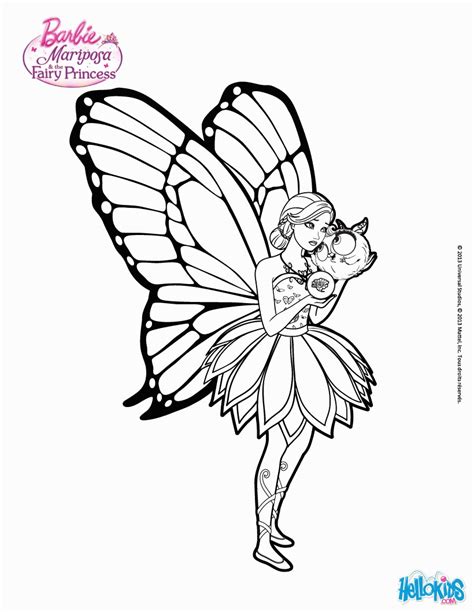 BARBIE MARIPOSA Coloring Pages - Mariposa Feels Alone - Coloring Home