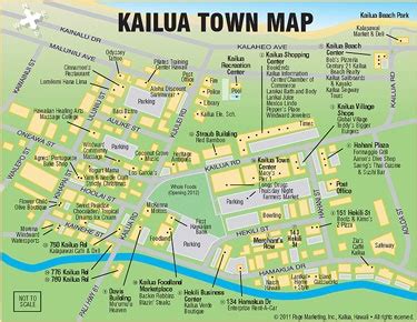 Kailua Town Map | Kailua, Hawaii island, Marine corps base hawaii