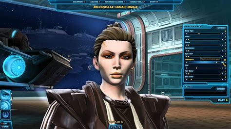 SWTOR - Character Creation [Jedi Consular / Human] - YouTube