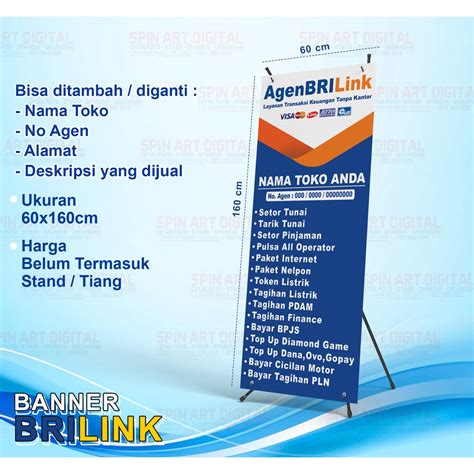 Jual SPANDUK BRILINK / BANNER BRILINK / SPANDUK AGEN BRILINK | Shopee Indonesia