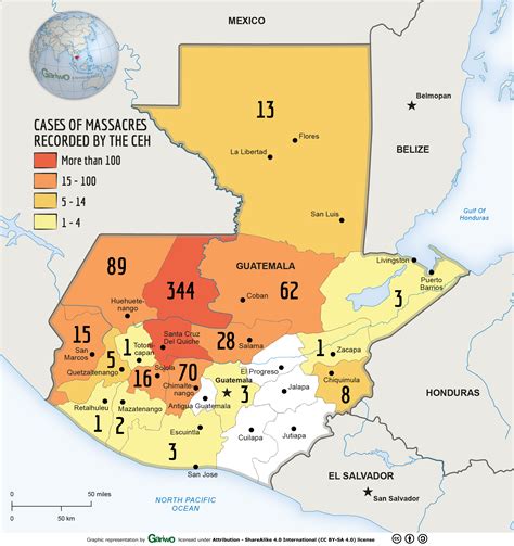 Guatemalan Civil War Map