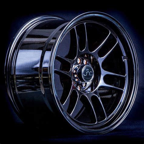 For 17x9.5 inch (1 Single Wheel Only) JNC Wheels - 17" JNC021 Black Chrome Rim - 5x100/5x114.3 ...