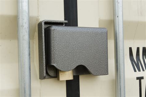 Bolt-on Lock Box - Shipping container accessories and modifications