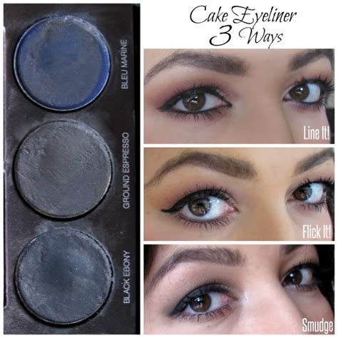 Cake Eyeliner 3 Ways |Makeup and Macaroons