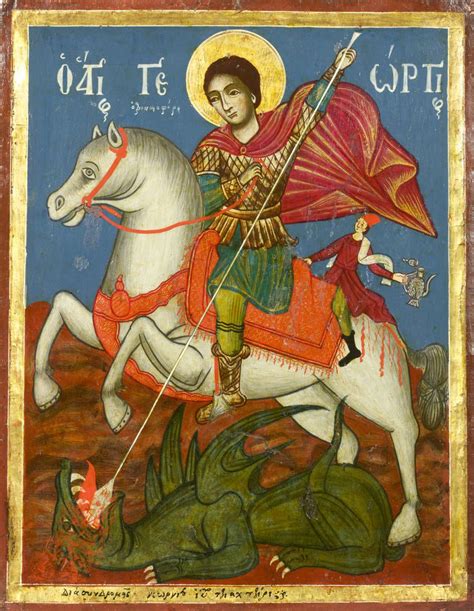 The Temple Gallery - specialists in Russian icons | Saint george and the dragon, Saint george ...