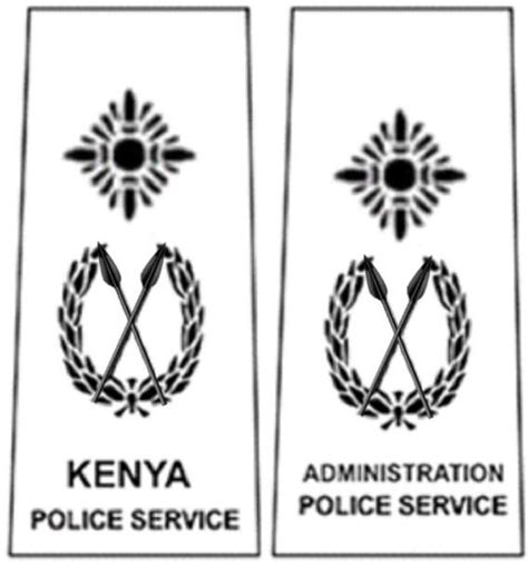 List Of Kenya National Police Service Ranks and Badges