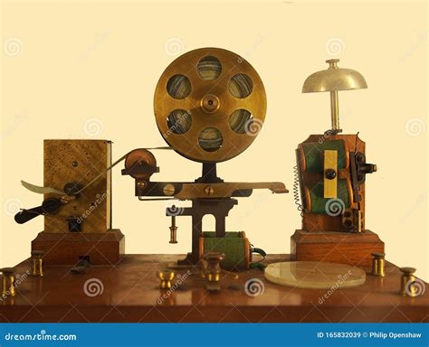 Vintage Effect Image of an Old Morse Code Telegraph Machine with Bell ...