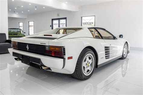 Live The Miami Vice Lifestyle With A White 1991 Ferrari Testarossa ...