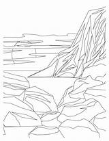 Desert Sunset Coloring Pages  Tranquil Scenes To Color sketch template
