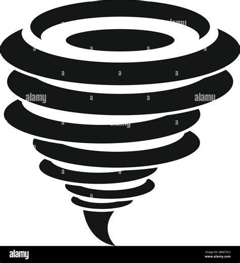 Funnel tornado icon. Simple illustration of funnel tornado vector icon for web design isolated ...