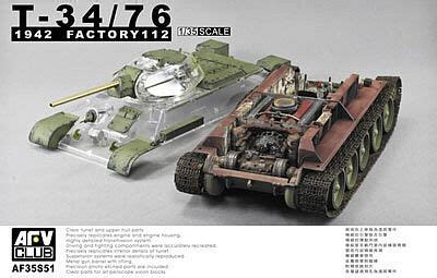 AFVClub T34/76 Mod 1942 No.112 Full Interior Tank w/Clear Turret ...