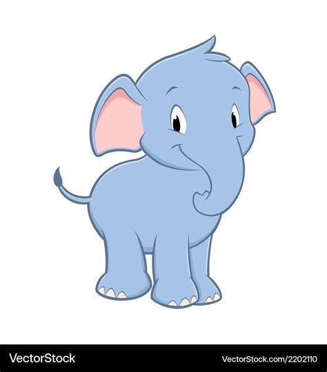 Cartoon Baby Elephant Royalty Free Vector Image