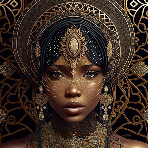 Black Women Art, Fantasy Character Design, Character Art, African Tattoo, African Goddess ...