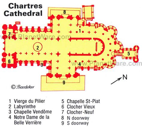 Chartres Cathedral - Floor plan map | TFG | Pinterest | Cathedrals