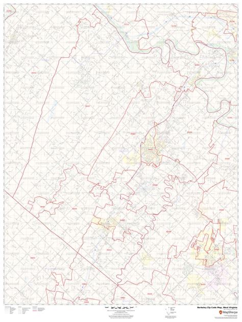 Berkeley Zip Code Map, West Virginia | Berkeley County Zip Codes