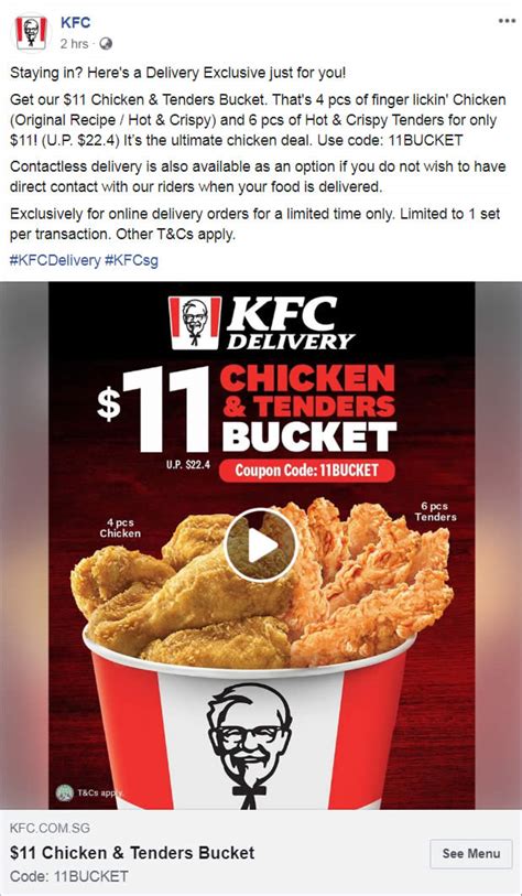 (EXPIRED) KFC has a $11 Chicken & Tenders Bucket delivery deal (usual ...