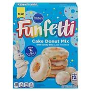 Pillsbury Funfetti Vanilla Cake Donut Mix - Shop Baking Ingredients at ...