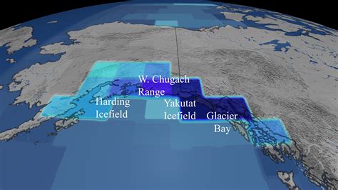 astronomie Bodnutí Narabar alaska glaciers map Připoutat mír žít