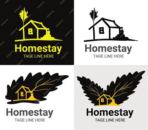 Premium Vector | Homestay logo natural simple logo icon vector home ...