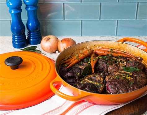 Braiser | Le Creuset 3 3/4 qt size in Flame Gourmet Recipes, Beef Recipes, Dinner Recipes ...