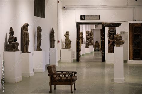 Ancient sculptures in the National Museum of India in New Delhi Stock ...