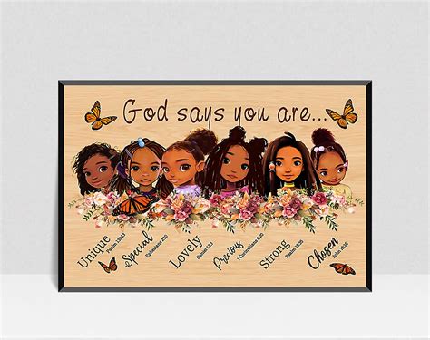 God Says You Are Poster Be kind Poster God Bible Jesus | Etsy