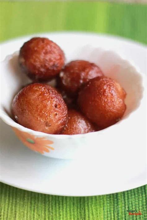 Easy Bread Gulab Jamun Recipe for Sweets Indian Dessert - Mint's Recipe