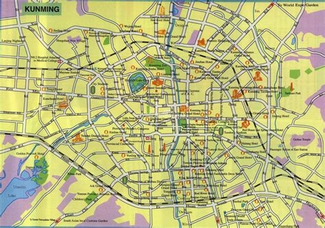 Map of Kunming - Maps of Kunming