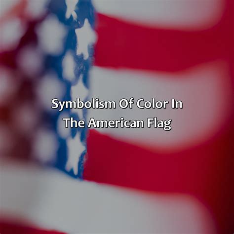 What Does The Color Red Mean In The American Flag - colorscombo.com