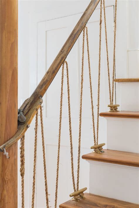 Cleats and Mast from a Sailboat Make up this Nautical Staircase | Rope ...