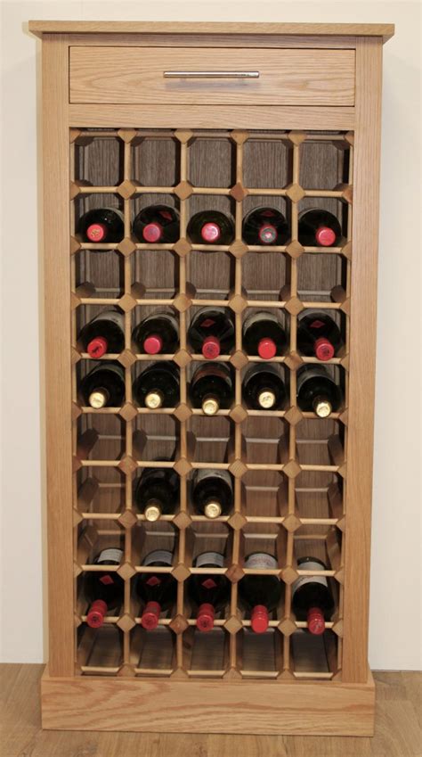 50 Bottle Cabinet | Tall Wine Rack Display | Wine Racks UK