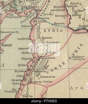 Detailed Map of Roman Syria Stock Photo - Alamy