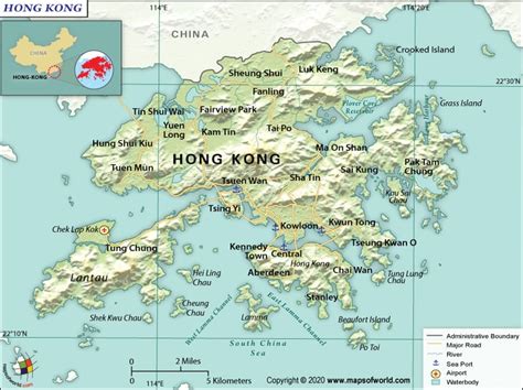 Hong Kong Map - Answers