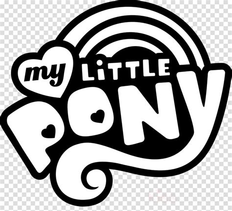 Download My Little Pony Logo Black And White Clipart Rainbow PNG Image ...