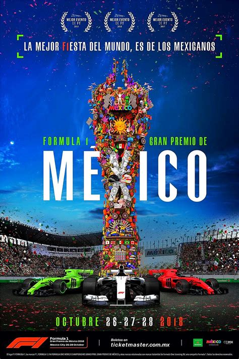 2018 Mexican GP - Official F1 poster for the 2018 world title decider ...