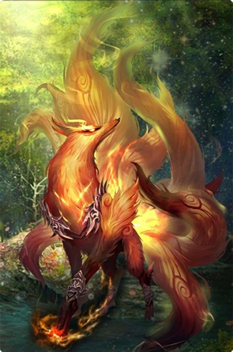 Nine Tailed Fox Wallpaper 16 | Mythical creatures fantasy, Mythical ...