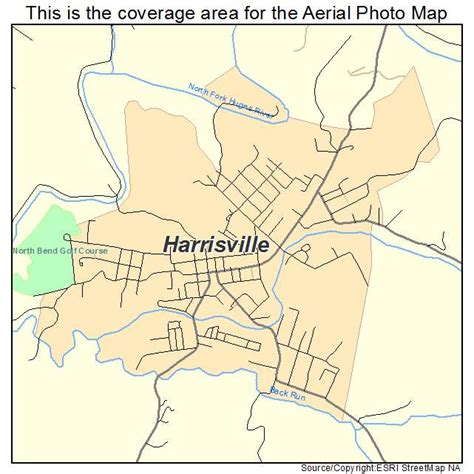 Aerial Photography Map of Harrisville, WV West Virginia