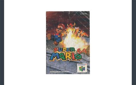 Super Mario 64 Nintendo 64 Instruction Manual - Manuals | VideoGameX