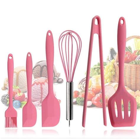 Pink Silicone Cookware Sets | Alat masak, Alat makan, Warna