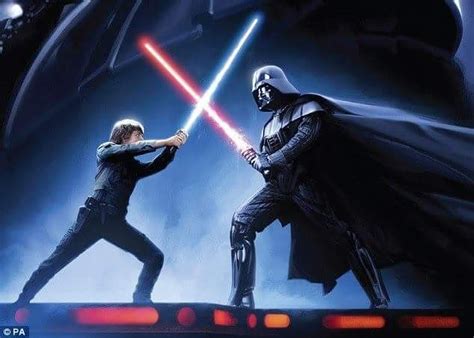 Luke Skywalker vs Darth Vader | Star wars movies posters, Leia star wars, Star wars images