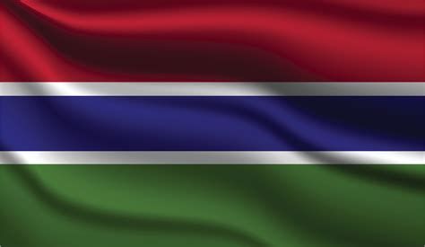 Gambia Realistic Modern Flag Design 3703850 Vector Art at Vecteezy