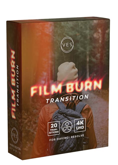 Film Burn Transition Pack for Davinci Resolve