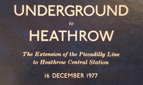 Photos from the construction of the Piccadilly line extension