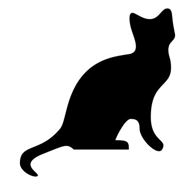 Archivo:Cat silhouette.svg - Wikilibros