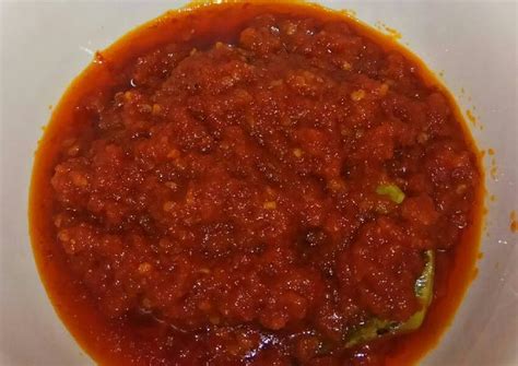 Resep Sambal nasi uduk oleh Cicy Minoz - Cookpad