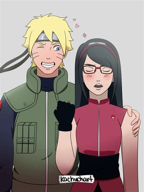 Boruto and Sarada by kachuchart | Boruto and sarada, Boruto x, Boruto