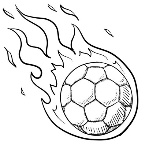 Soccer Ball In Flames For Kids - KidsPressMagazine.com