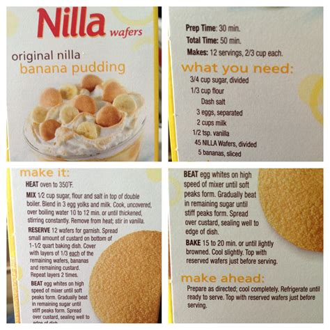 Original nilla banana pudding – Artofit