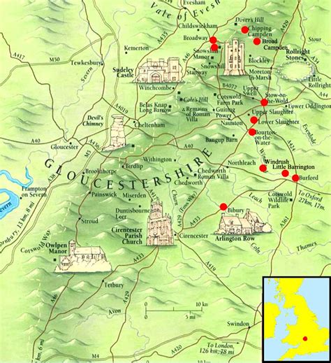 Cotswolds Map